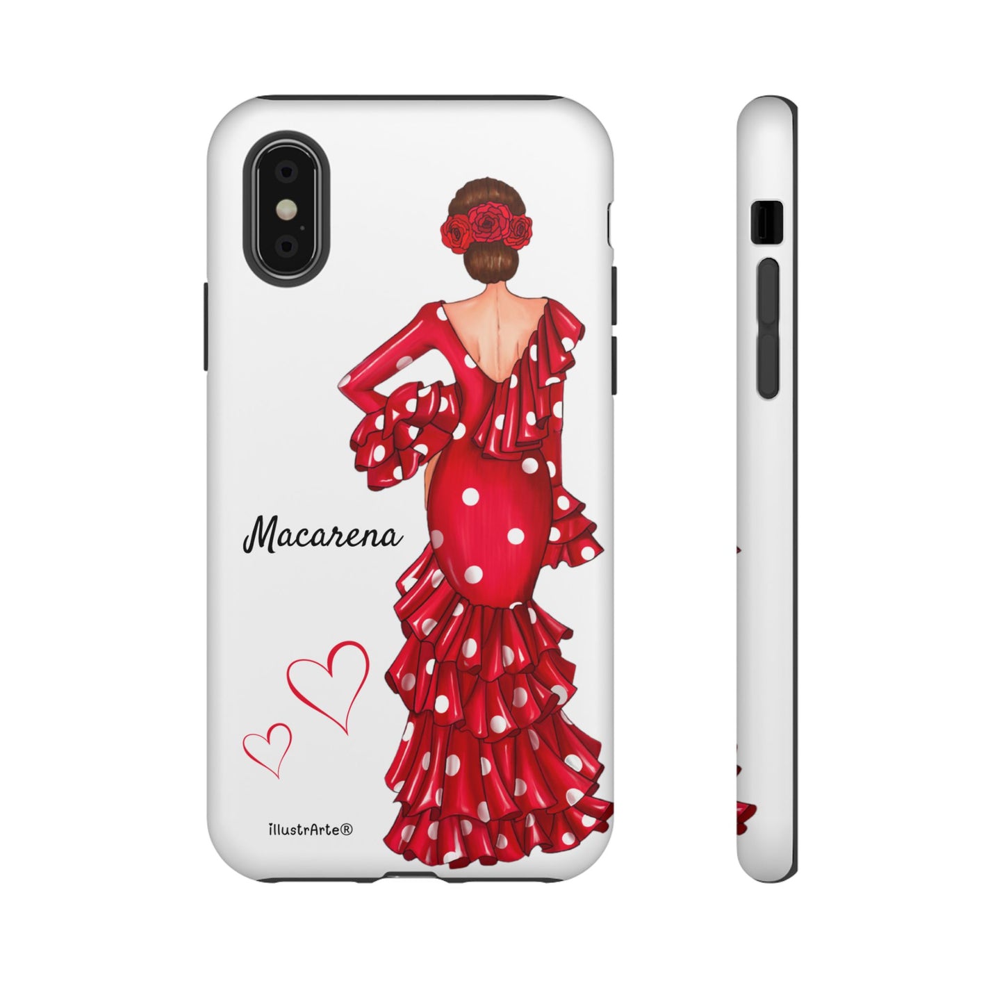 Funda de teléfono personalizada Macarena Blanco – para iPhone, Samsung, Pixel