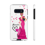 Personalised phone case flamenco dancer Manuela for Samsung Galaxy S10E, gloss finish – illustrArte