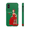 Funda de teléfono personalizable Cayetana fondo verde – para iPhone, Samsung, Pixel