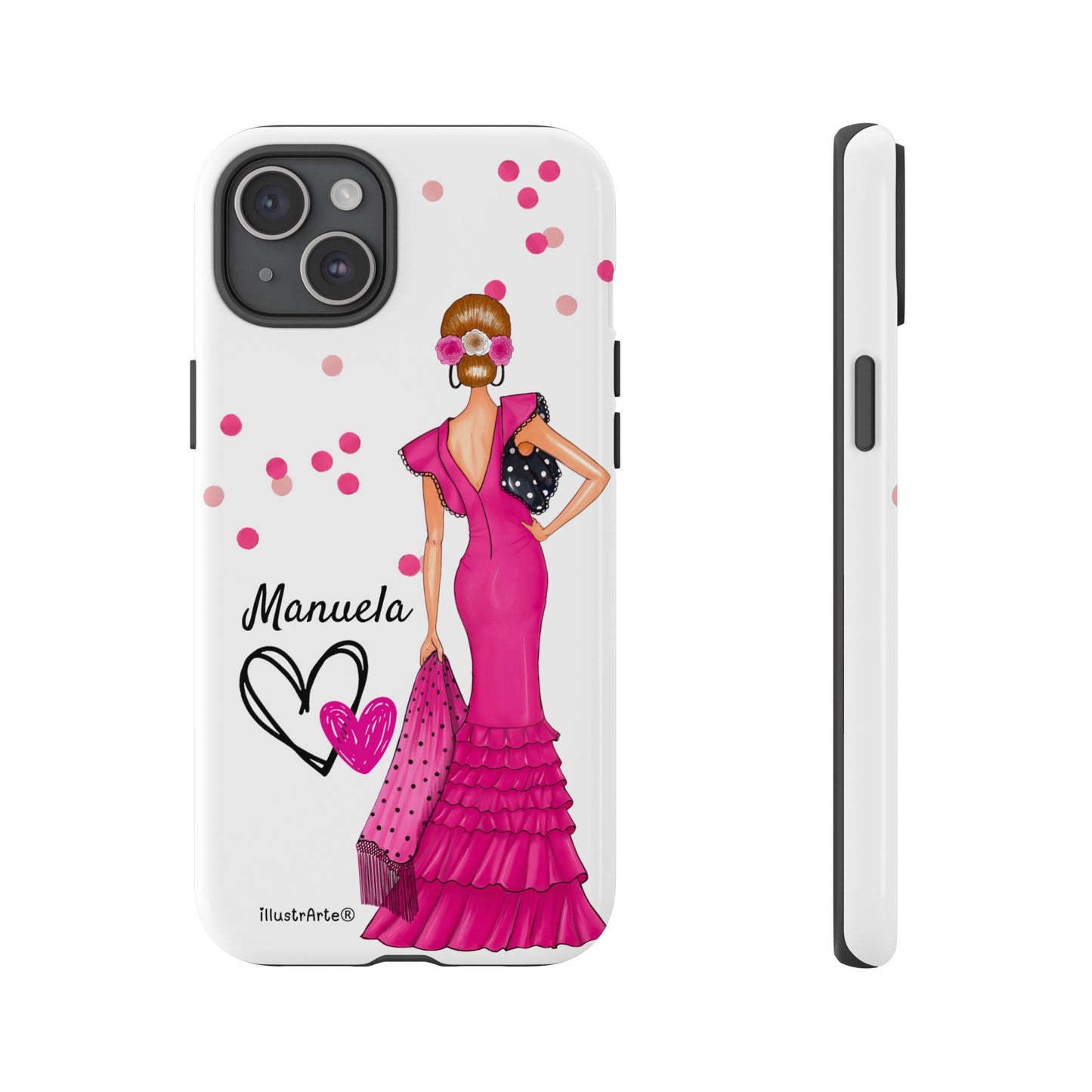 Funda de teléfono personalizable Manuela – para iPhone, Samsung, Pixel