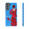 Funda de teléfono personalizable Macarena azul – para iPhone, Samsung, Pixel