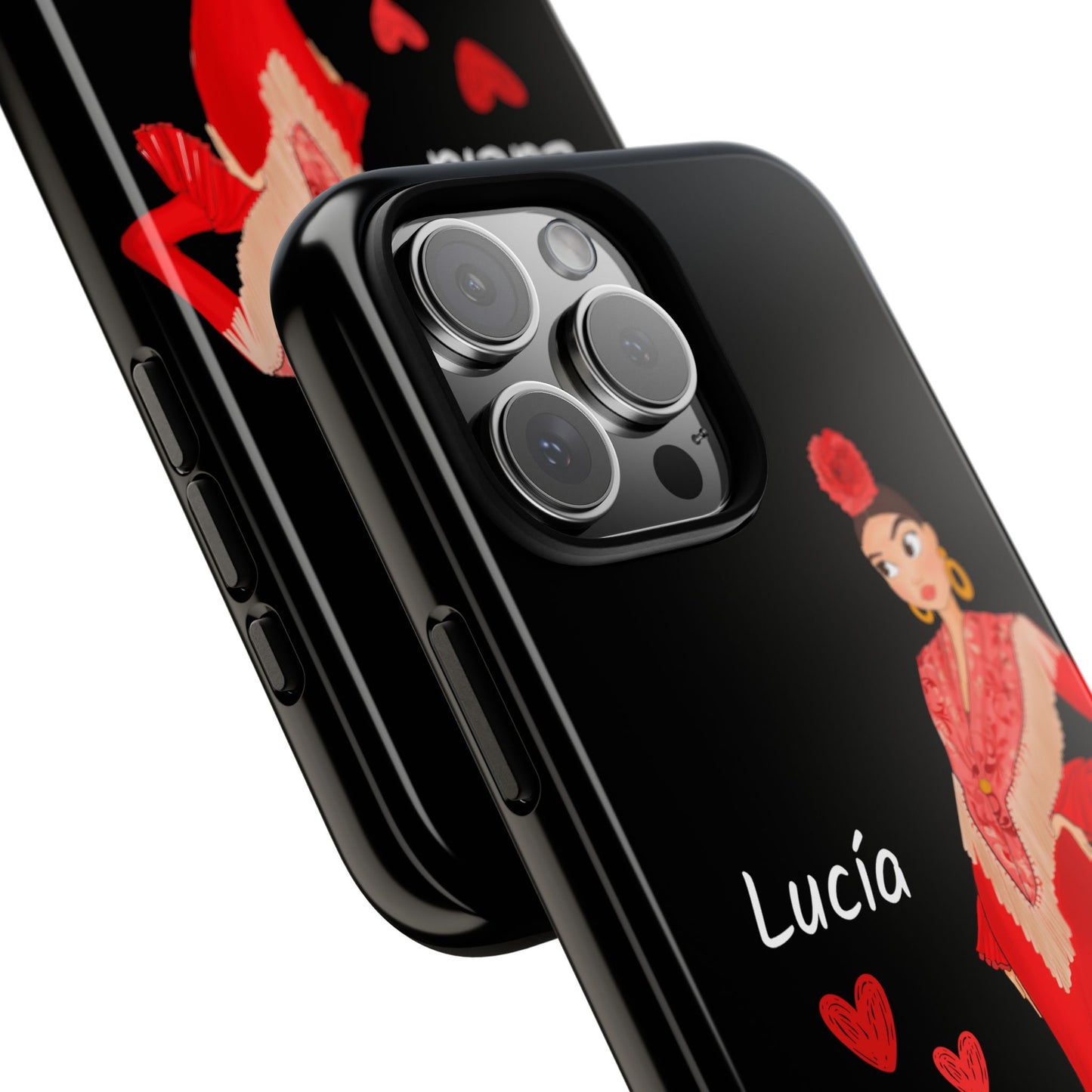 Funda de teléfono personalizable con nombre/bandera/Virgen - Modelo Lucía  Para iPhone, Samsung Y Google Pixel