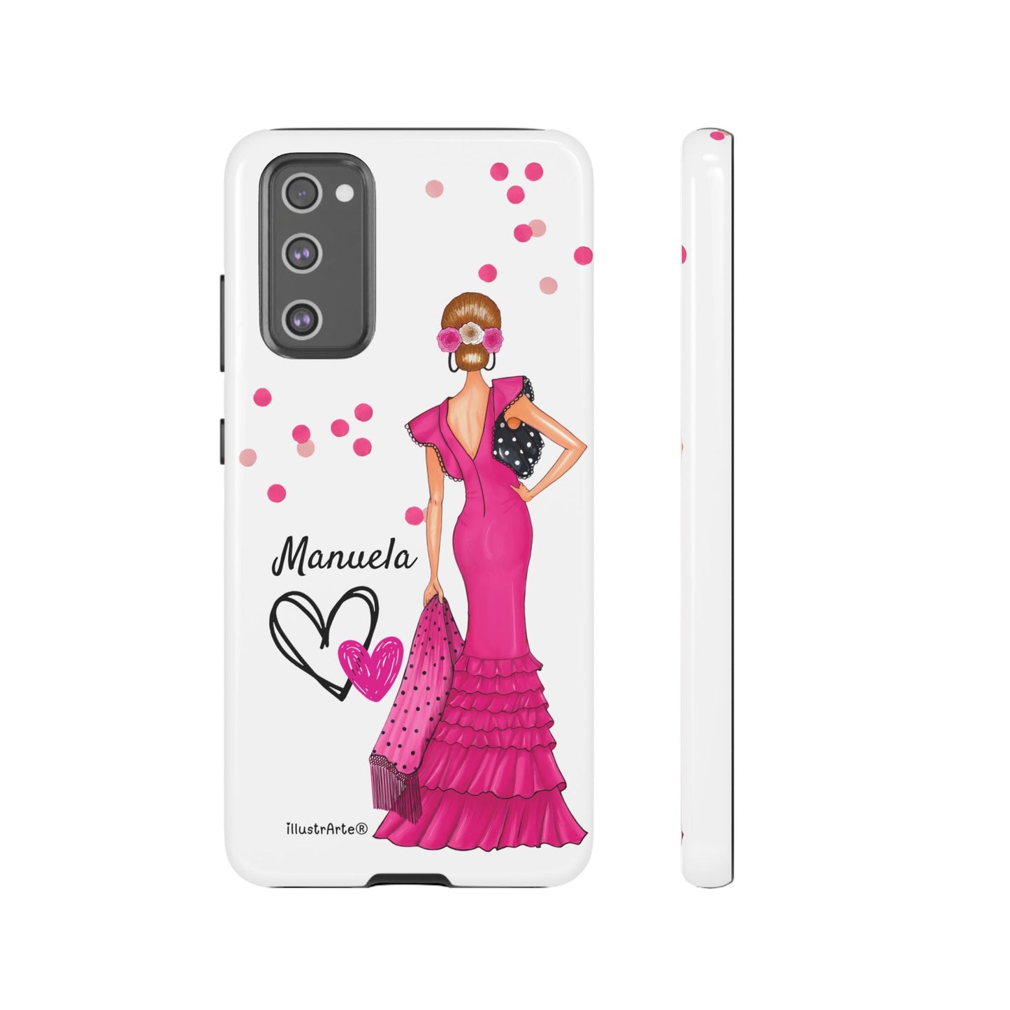 Funda de teléfono personalizable Manuela – para iPhone, Samsung, Pixel