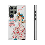 Personalised phone case flamenco dancer Lolita, with quote for Samsung Galaxy S23 Ultra, gloss finish – illustrArte