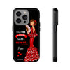 Funda de teléfono personalizable  - Modelo Pepa con frase Para iPhone, Samsung