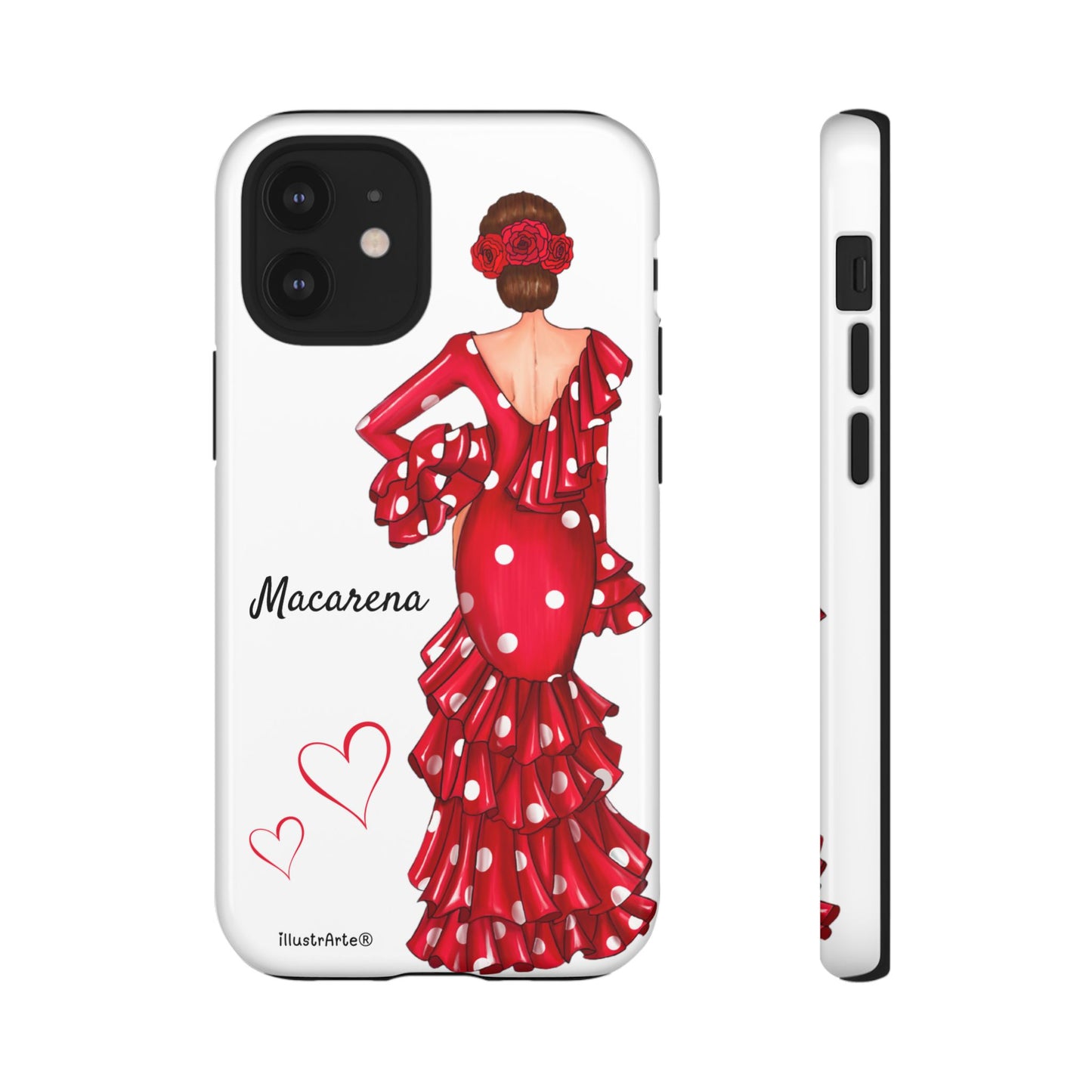 Funda de teléfono personalizada Macarena Blanco – para iPhone, Samsung, Pixel