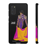 Personalised phone case bullfighter José for Samsung Galaxy S20, matte finish – illustrArte