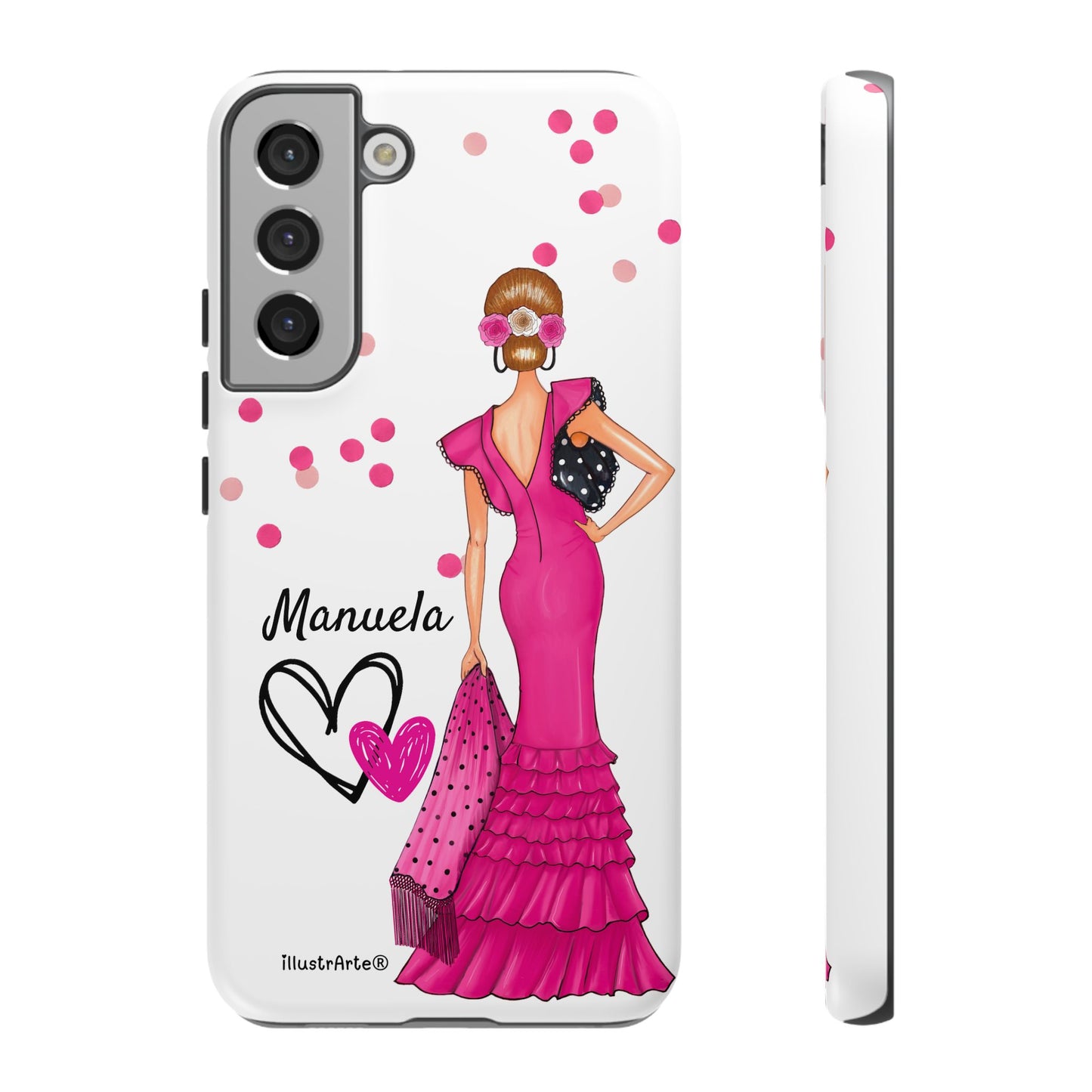 Funda de teléfono personalizable Manuela – para iPhone, Samsung, Pixel