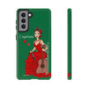 Funda de teléfono personalizable Cayetana fondo verde – para iPhone, Samsung, Pixel