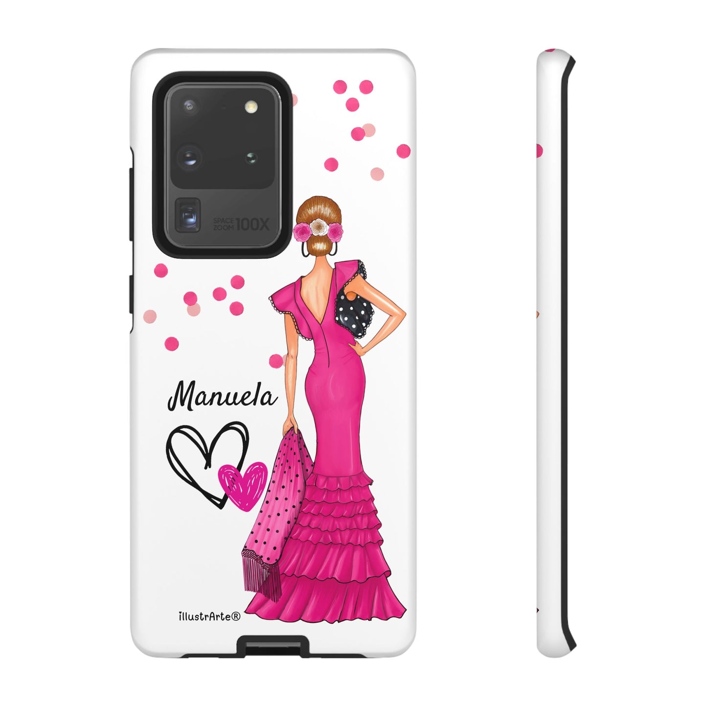 Funda de teléfono personalizable Manuela – para iPhone, Samsung, Pixel