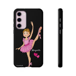 Personalised phone case ballerina Margarita for Samsung Galaxy S23 Plus, gloss finish – illustrArte