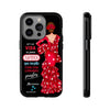 Funda de teléfono personalizable  - Modelo Macarena con frase  Para iPhone, Samsung Y Google Pixel