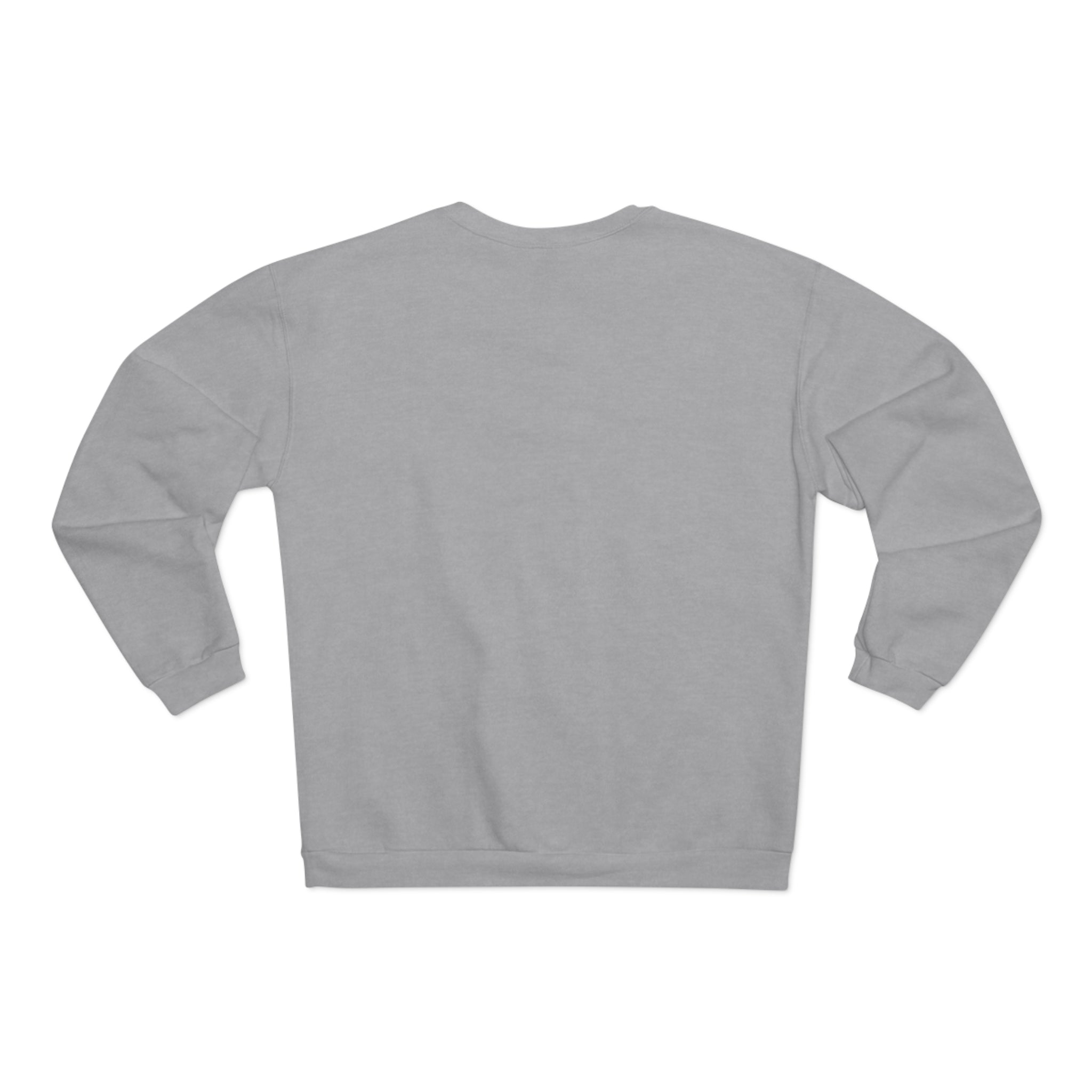 a grey sweatshirt with a white background