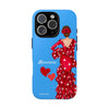 Funda de teléfono personalizable Macarena azul – para iPhone, Samsung, Pixel
