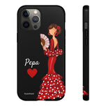 Personalised phone case flamenco dancer Pepa for iPhone 12 Pro Max, gloss finish – illustrArte