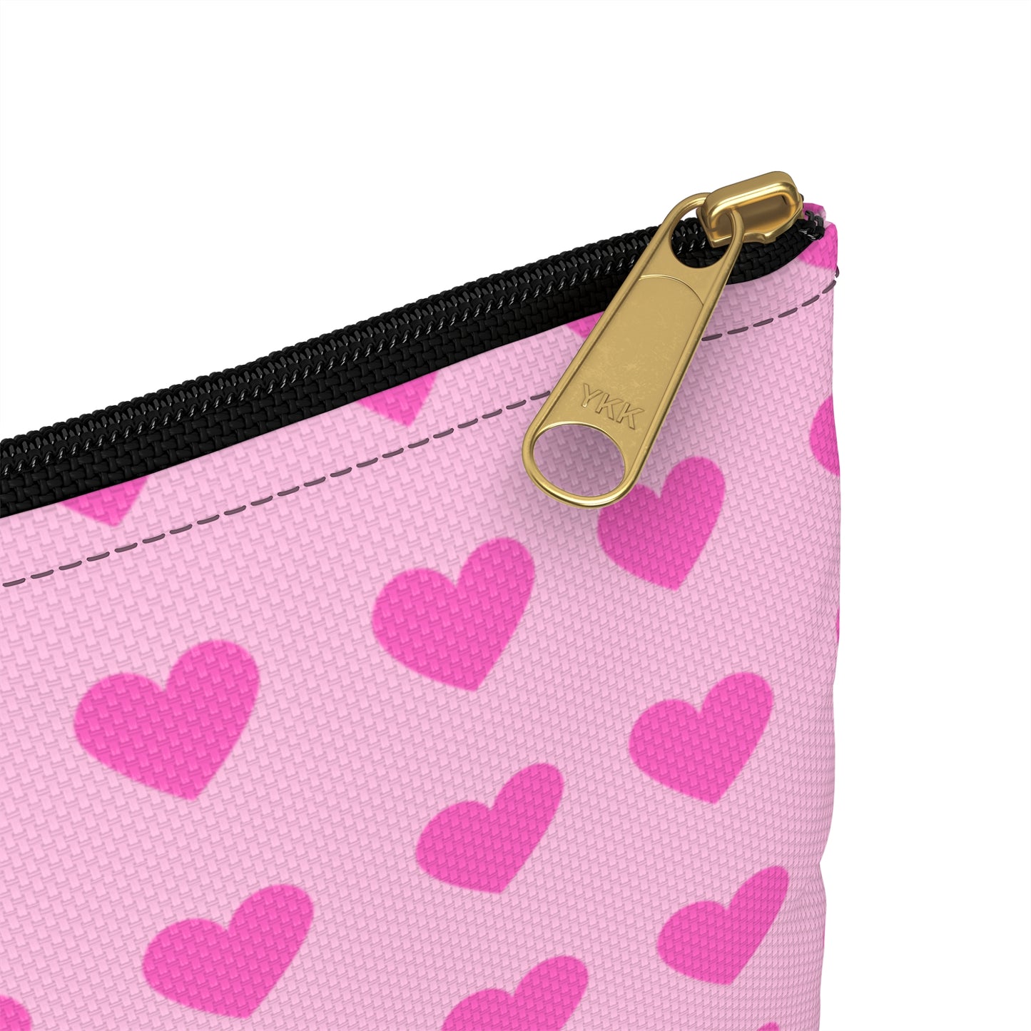 Ballet Dancer Customizable Washbag, pink dress and pink hearts. - IllustrArte