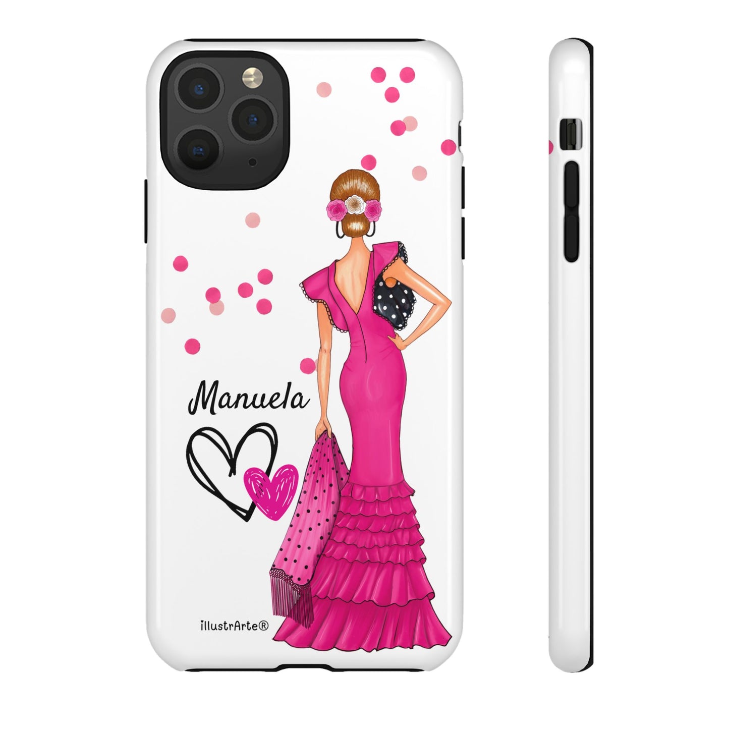 Funda de teléfono personalizable Manuela – para iPhone, Samsung, Pixel
