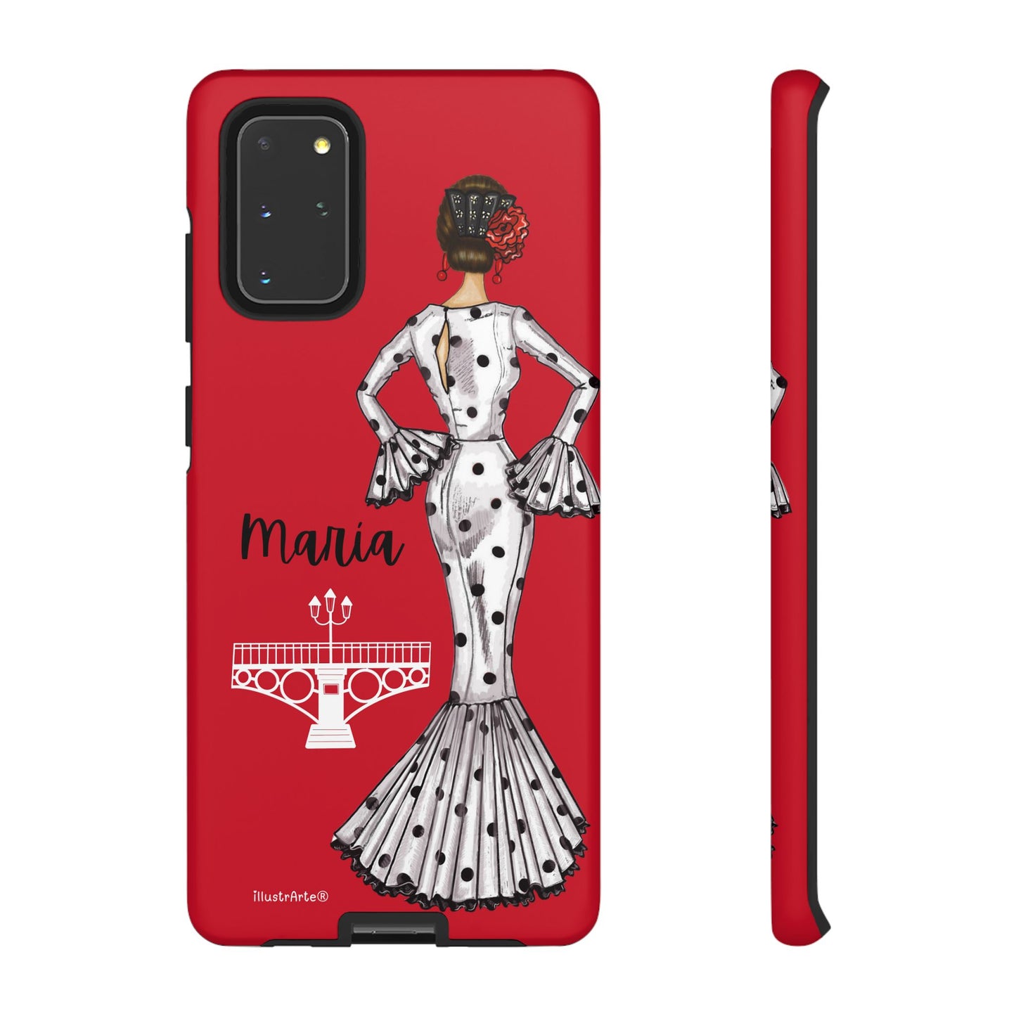 Funda de teléfono personalizable con diseño flamenco, perfecta para quienes desean un toque especial en su iPhone.