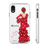 Funda de teléfono personalizable Macarena Blanco – para iPhone, Samsung, Pixel