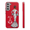 Funda de teléfono personalizable María blanco Virgen del Rocío – para iPhone, Samsung, Pixel