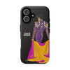 Personalized phone case featuring bullfighter José on a green background – for iPhone, Samsung, Pixel