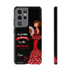 Funda de teléfono personalizable  - Modelo Pepa con frase Para iPhone, Samsung