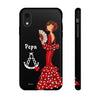 Funda de teléfono personalizable Pepa fondo negro Virgencita – para iPhone, Samsung, Pixel
