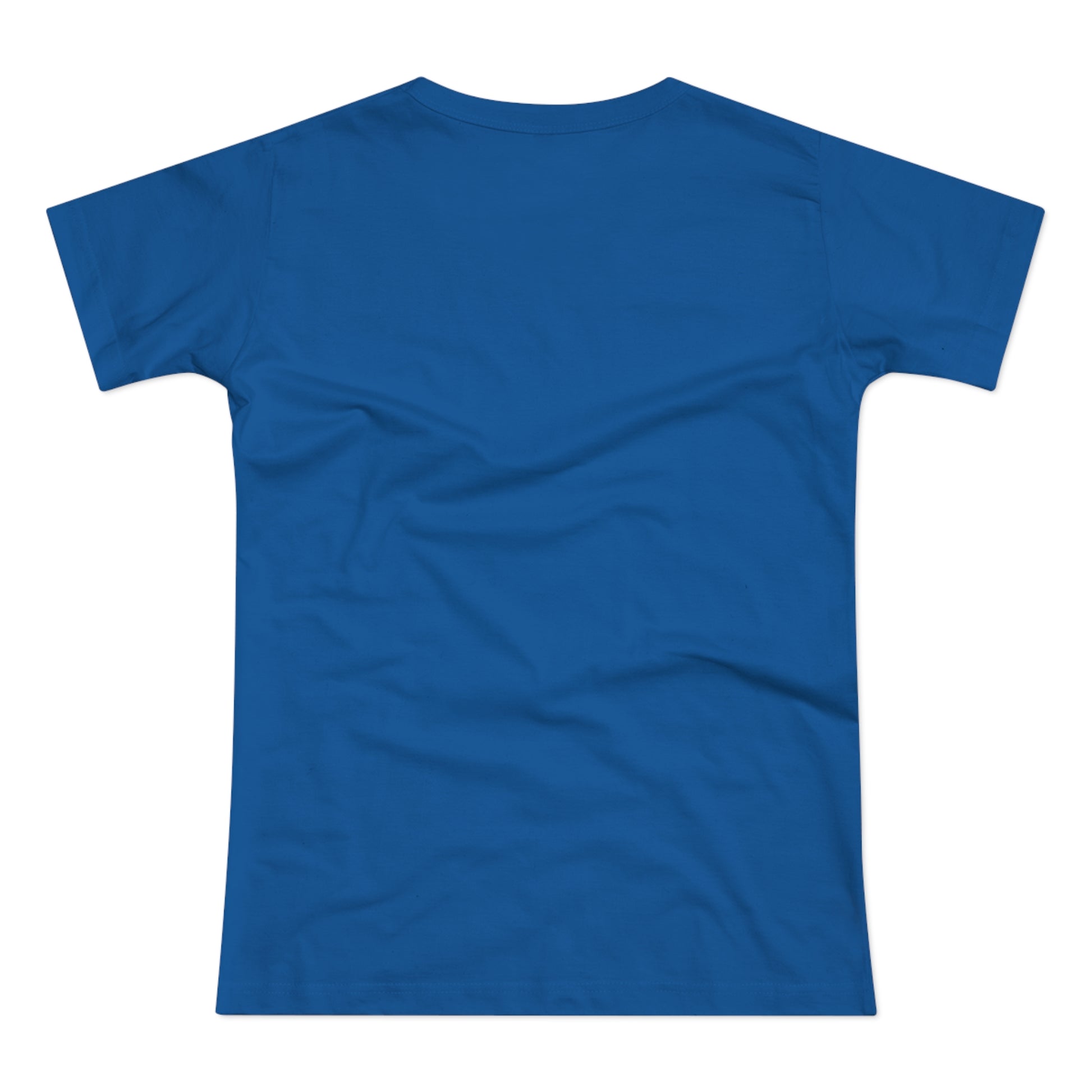 a blue t - shirt on a white background