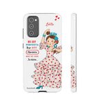 Personalised phone case flamenco dancer Lolita, with quote for Samsung Galaxy S20 FE, gloss finish – illustrArte