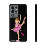 Personalised phone case ballerina Margarita for Samsung Galaxy S21 Ultra, gloss finish – illustrArte