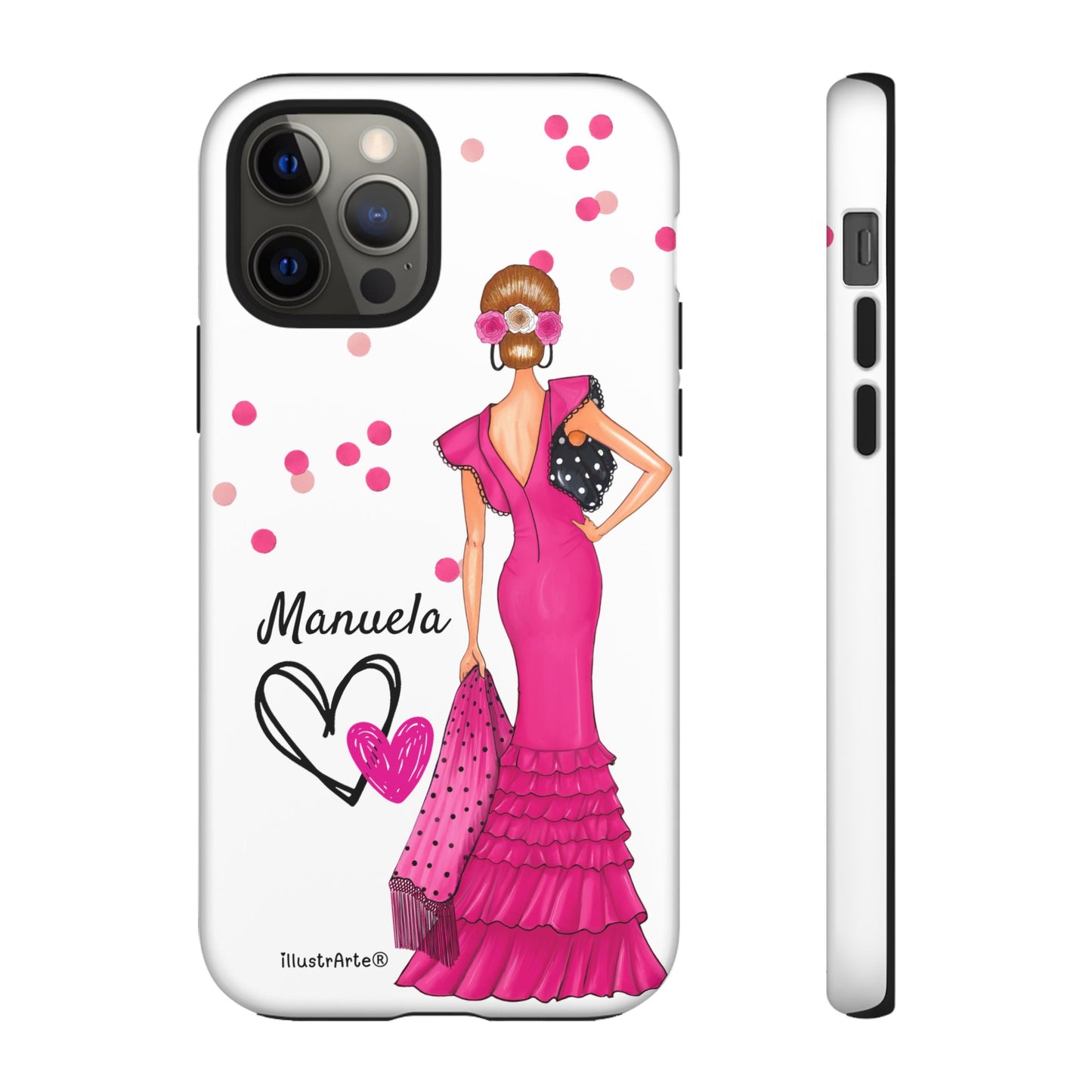 Funda de teléfono personalizable Manuela – para iPhone, Samsung, Pixel