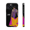 Personalized phone case featuring bullfighter José on a green background – for iPhone, Samsung, Pixel