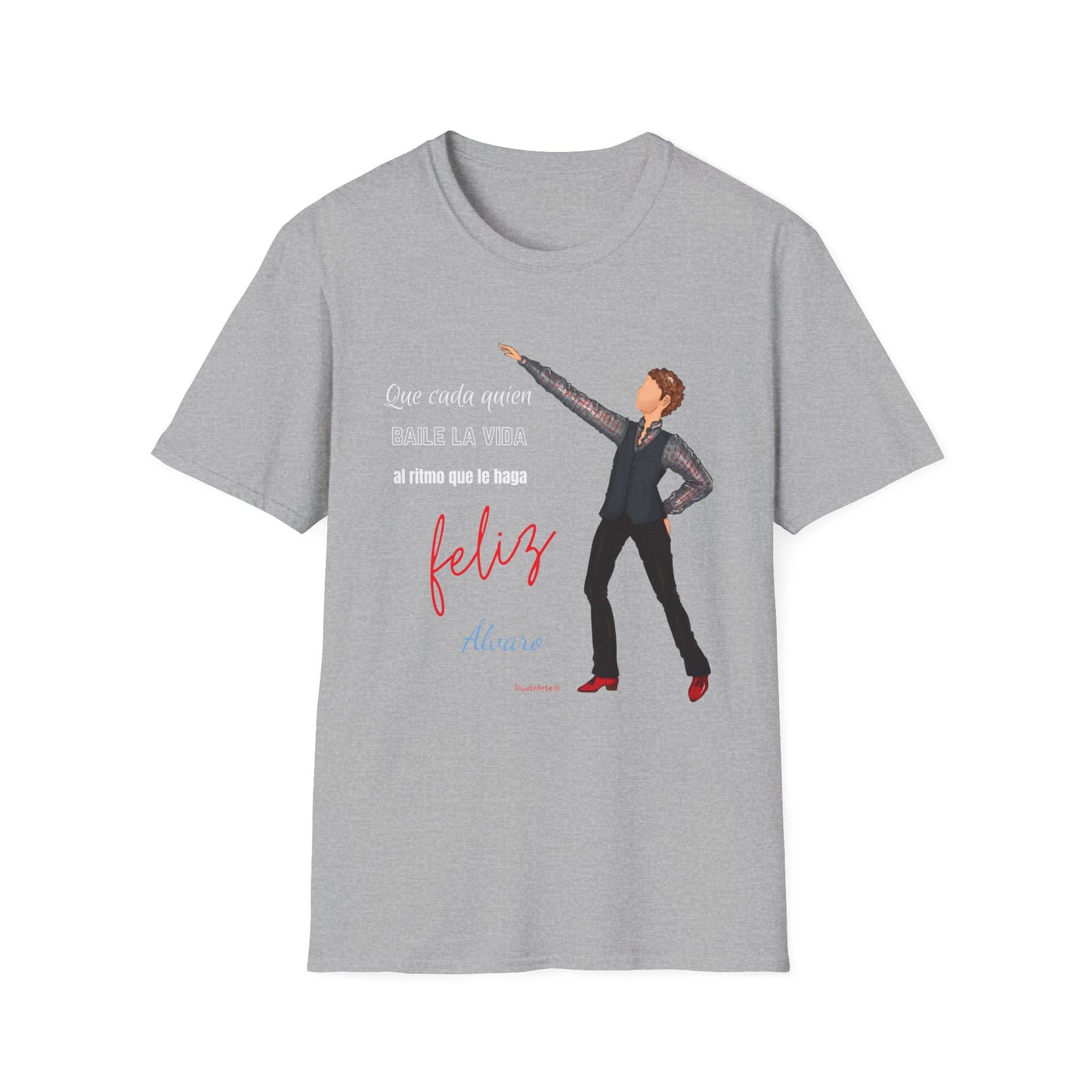 una camiseta con una imagen de una mujer bailando