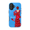 Funda de teléfono personalizable Macarena azul – para iPhone, Samsung, Pixel