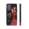 Funda de teléfono personalizable  - Modelo Pepa con frase Para iPhone, Samsung