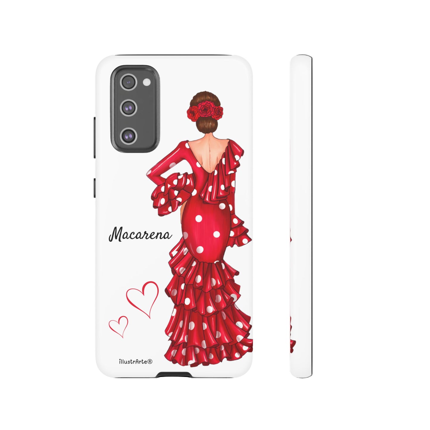 Funda de teléfono personalizada Macarena Blanco – para iPhone, Samsung, Pixel
