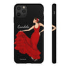 Funda de teléfono personalizable Candela fondo negro– iPhone, Samsung, Pixel