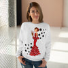 Sudadera Personalizable - Flamenca Pepa, blanco con lunares – Arte, color y comodidad en una sola prenda