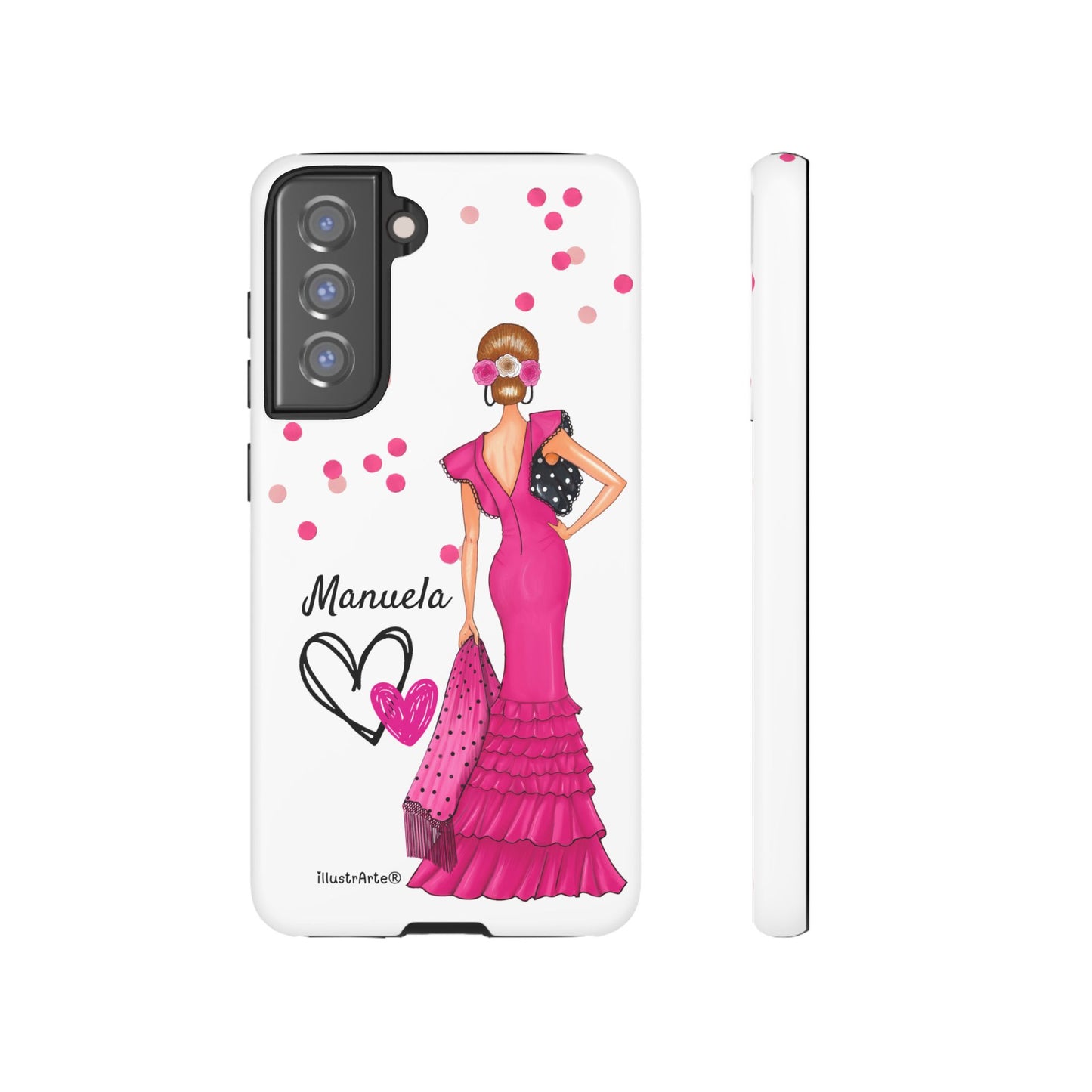 Funda de teléfono personalizable Manuela – para iPhone, Samsung, Pixel