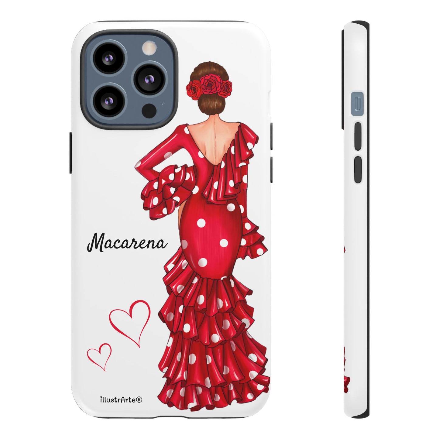 Funda de teléfono personalizada Macarena Blanco – para iPhone, Samsung, Pixel