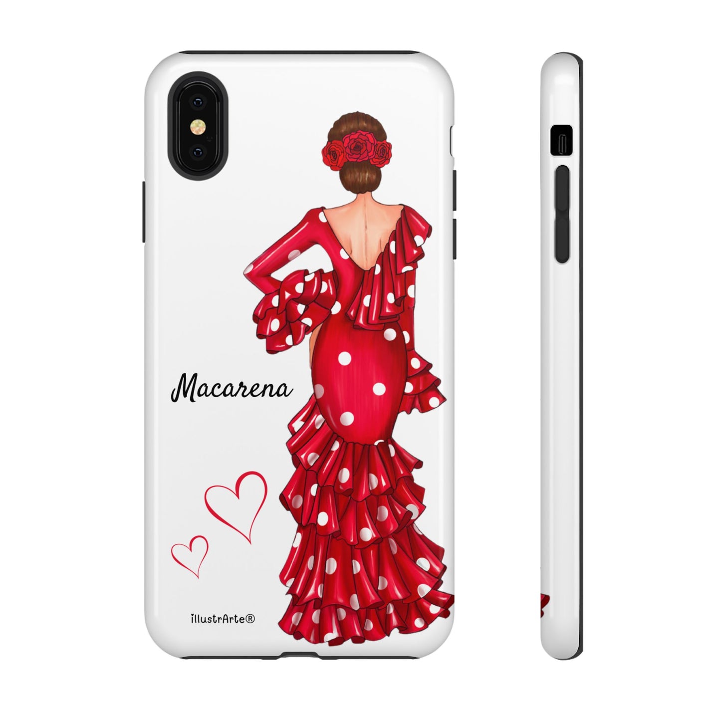 Funda de teléfono personalizada Macarena Blanco – para iPhone, Samsung, Pixel
