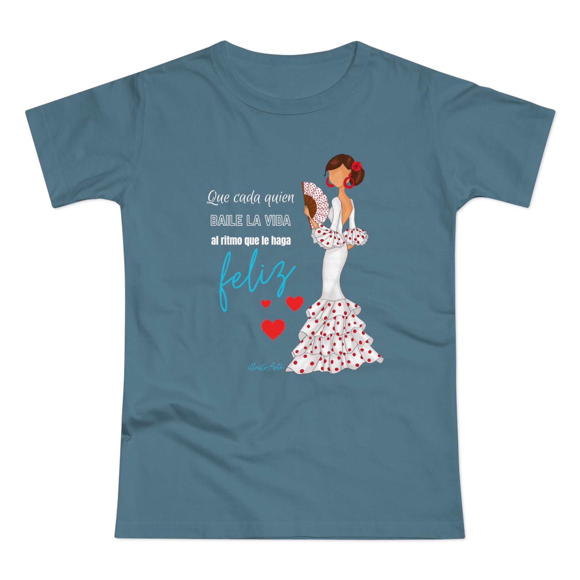 a women's t - shirt with a picture of a woman in a dress