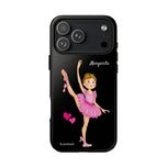 Personalised phone case ballerina Margarita for iPhone 17 Pro Max, gloss finish – illustrArte