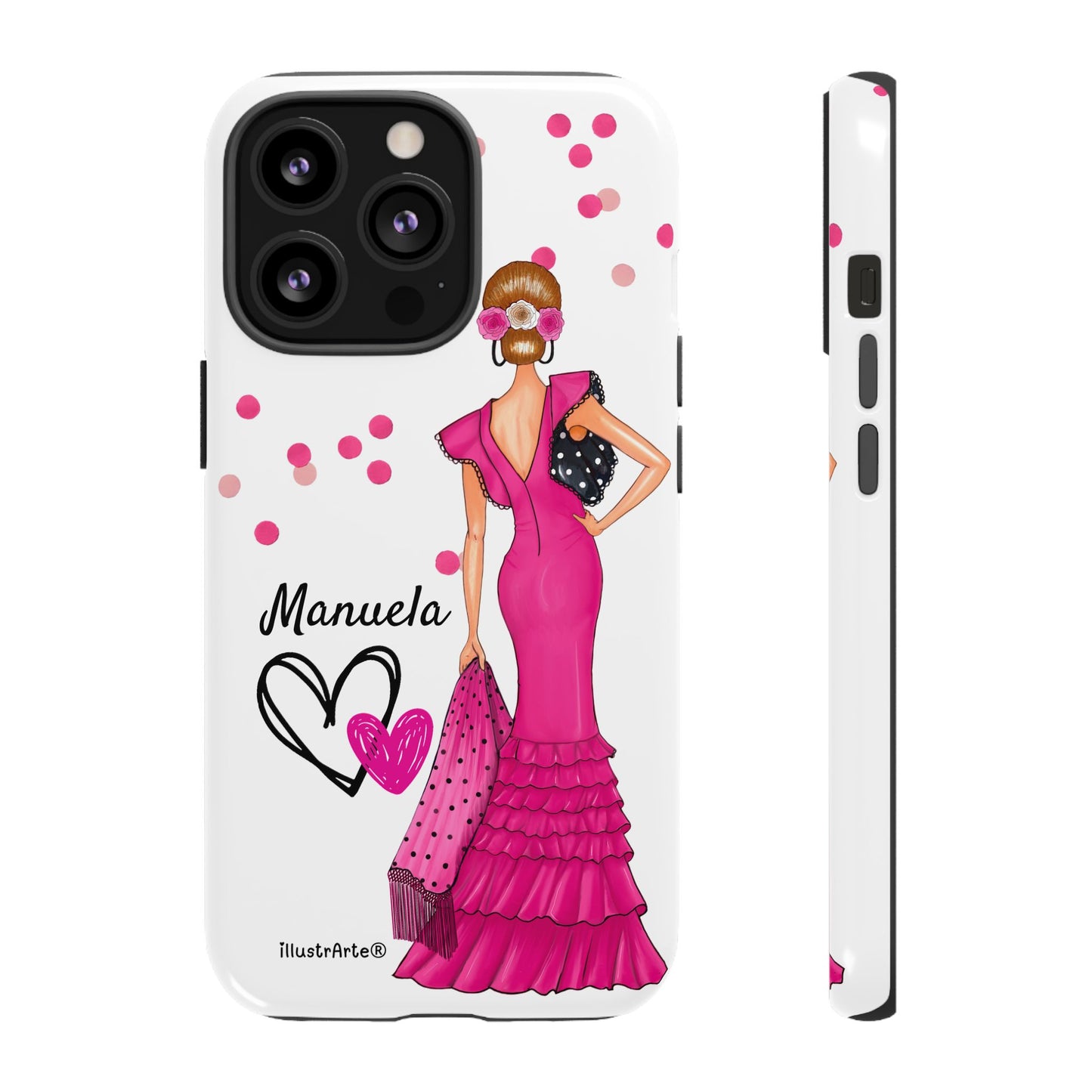 Funda de teléfono personalizable Manuela – para iPhone, Samsung, Pixel