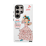 Personalised phone case flamenco dancer Lolita, with quote for Samsung Galaxy S24 Ultra, gloss finish – illustrArte