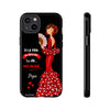 Funda de teléfono personalizable  - Modelo Pepa con frase Para iPhone, Samsung