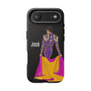 Personalized phone case featuring bullfighter José on a green background – for iPhone, Samsung, Pixel