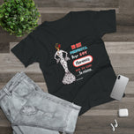 Customisable Flamenco T-shirt “María Blanco with slogan” – Original Flamenco Design – Women's Black T-shirt