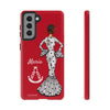 Funda de teléfono personalizable María blanco Virgen del Rocío – para iPhone, Samsung, Pixel