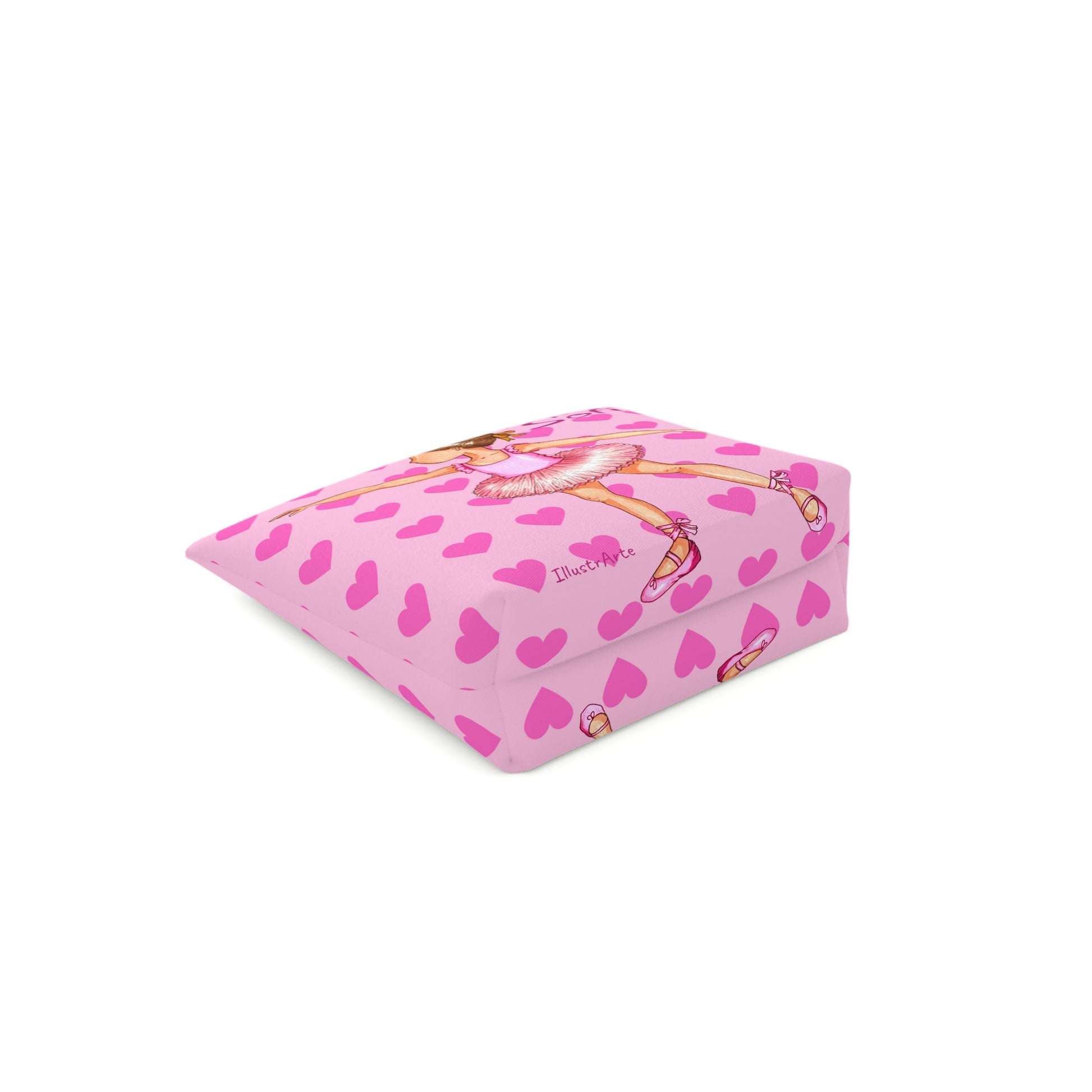 a pink box with pink hearts on it